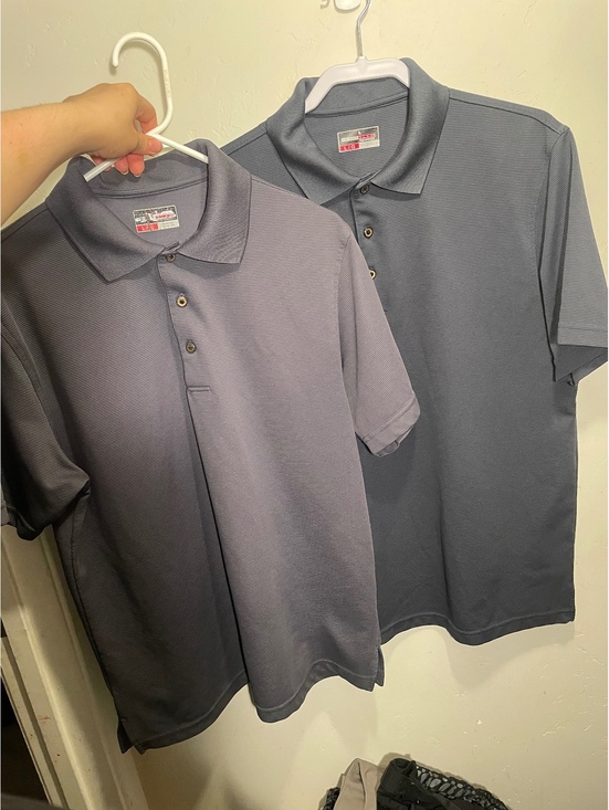 Other - Grand Slam Performance Men's Polo Shirts Size Large 2 pack Navy Blue & Gray
